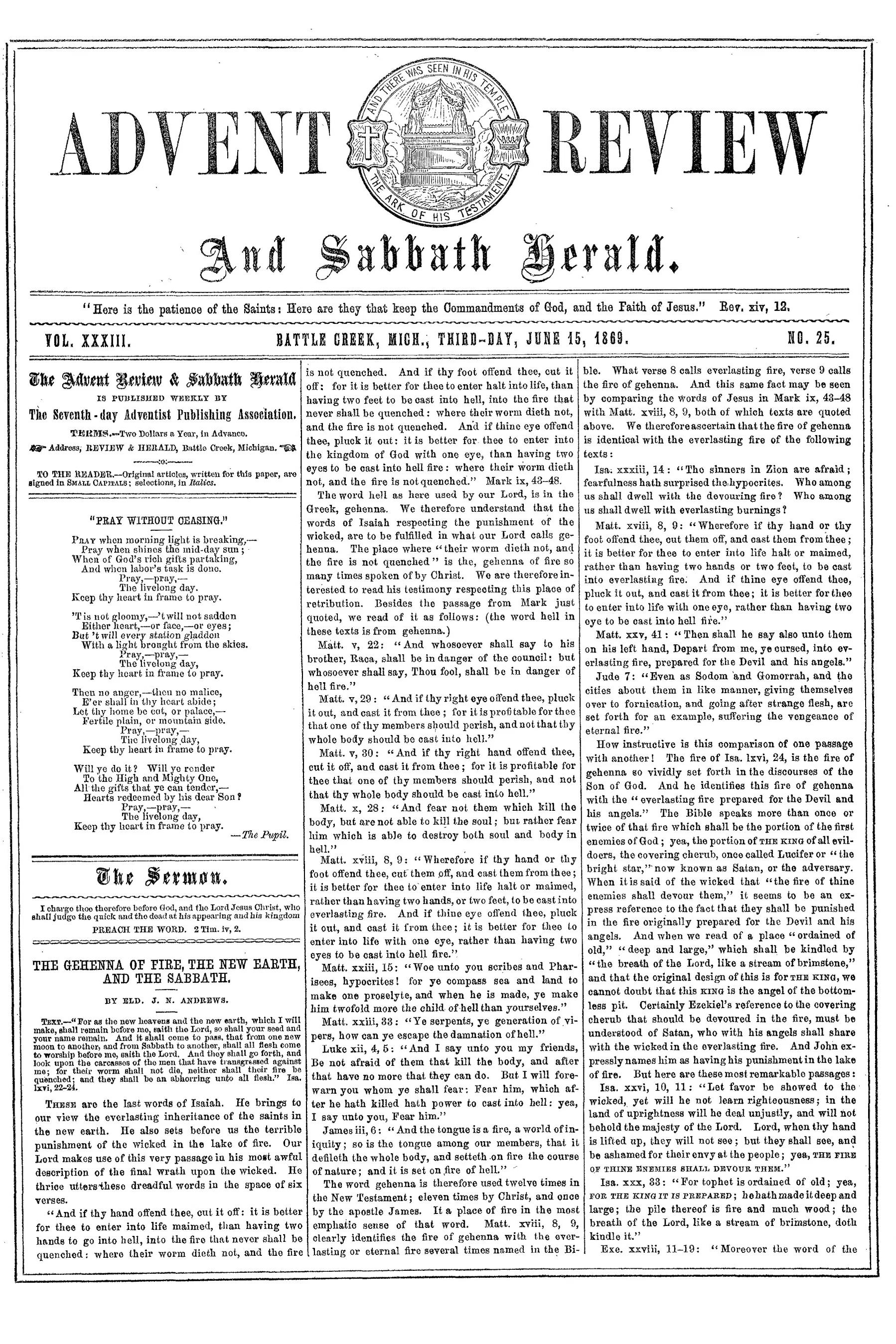 Vol. 33, No. 25.