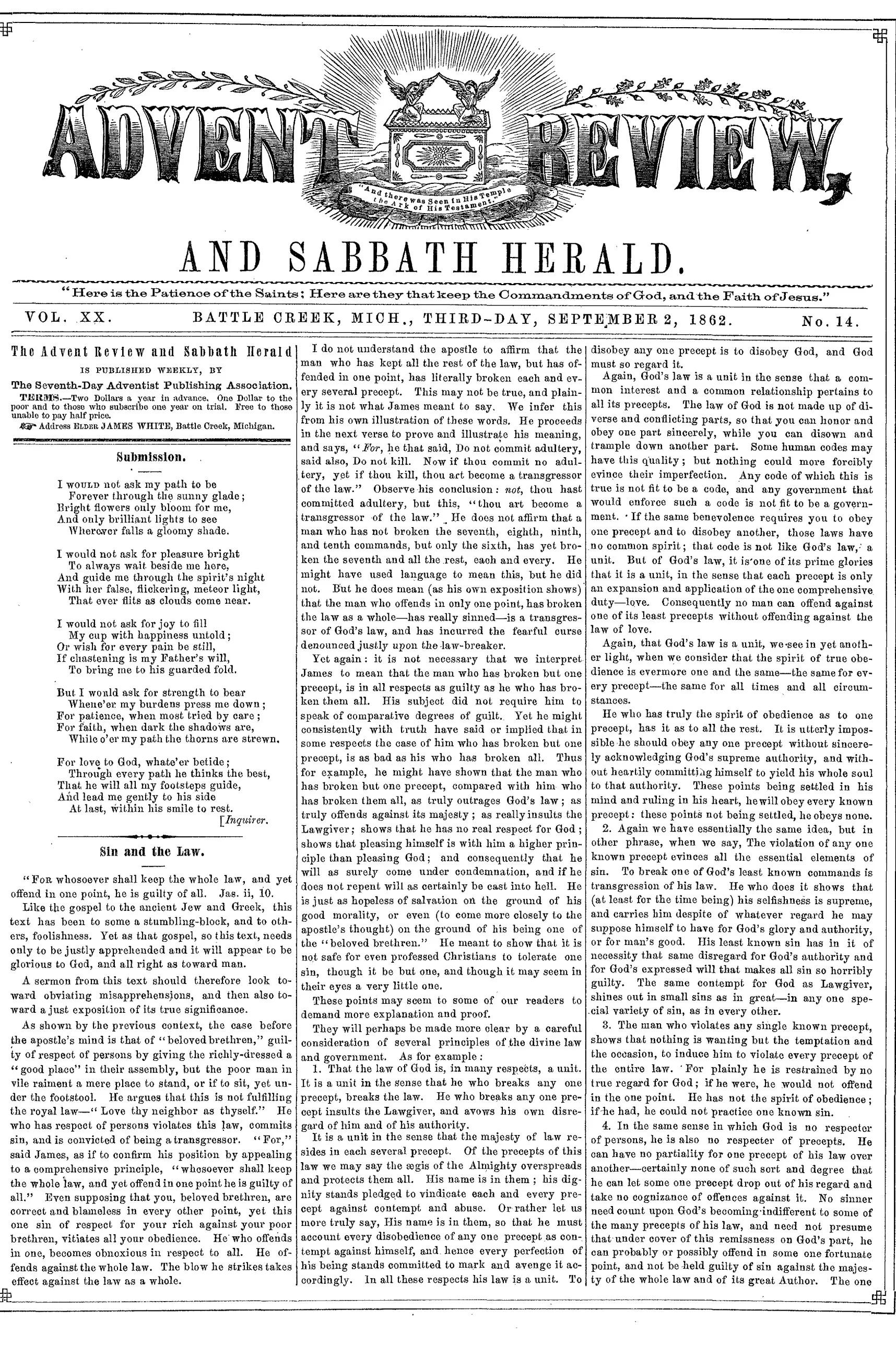 Vol. 20, No. 14.