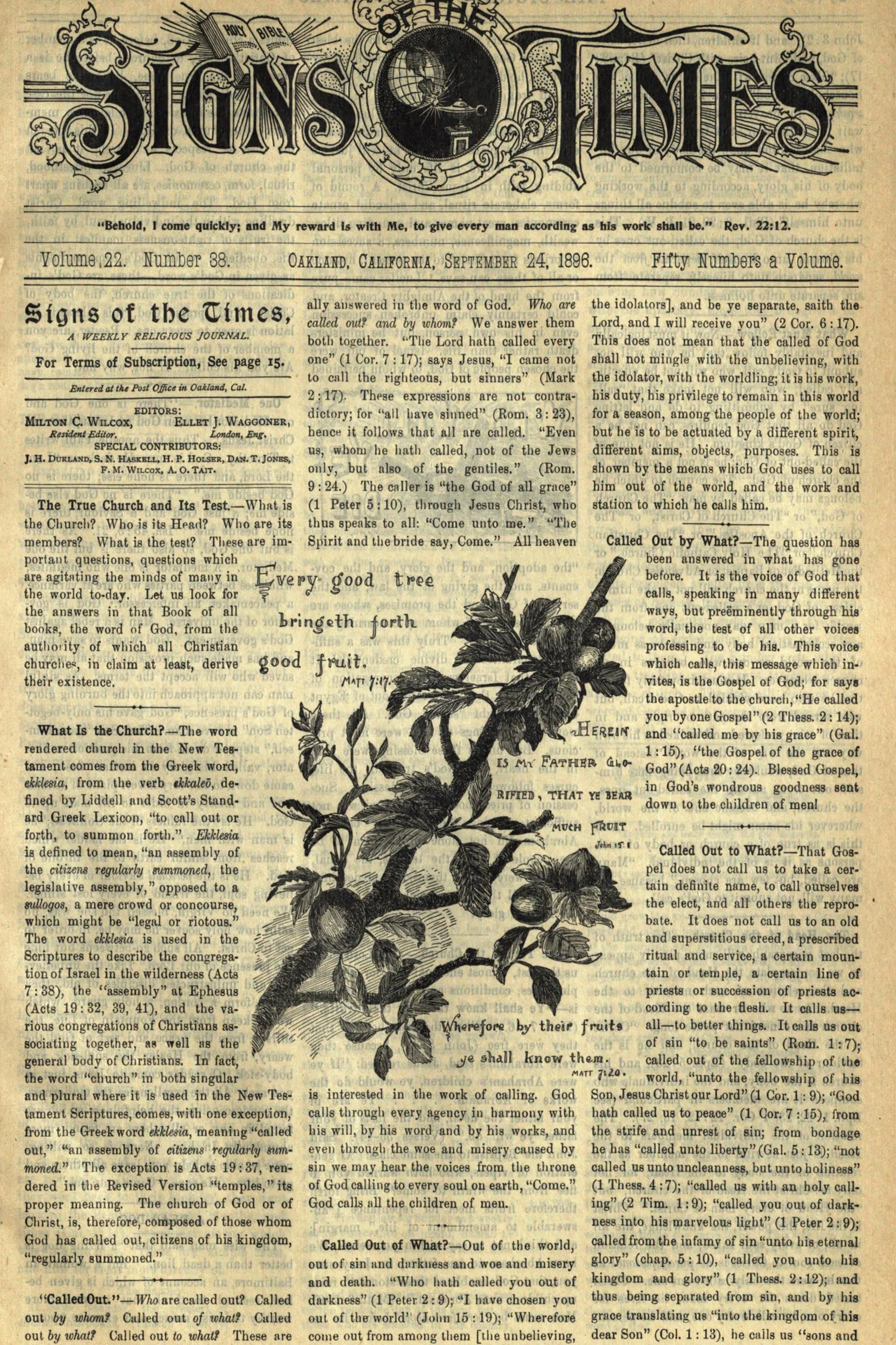 Vol. 22, No. 38.