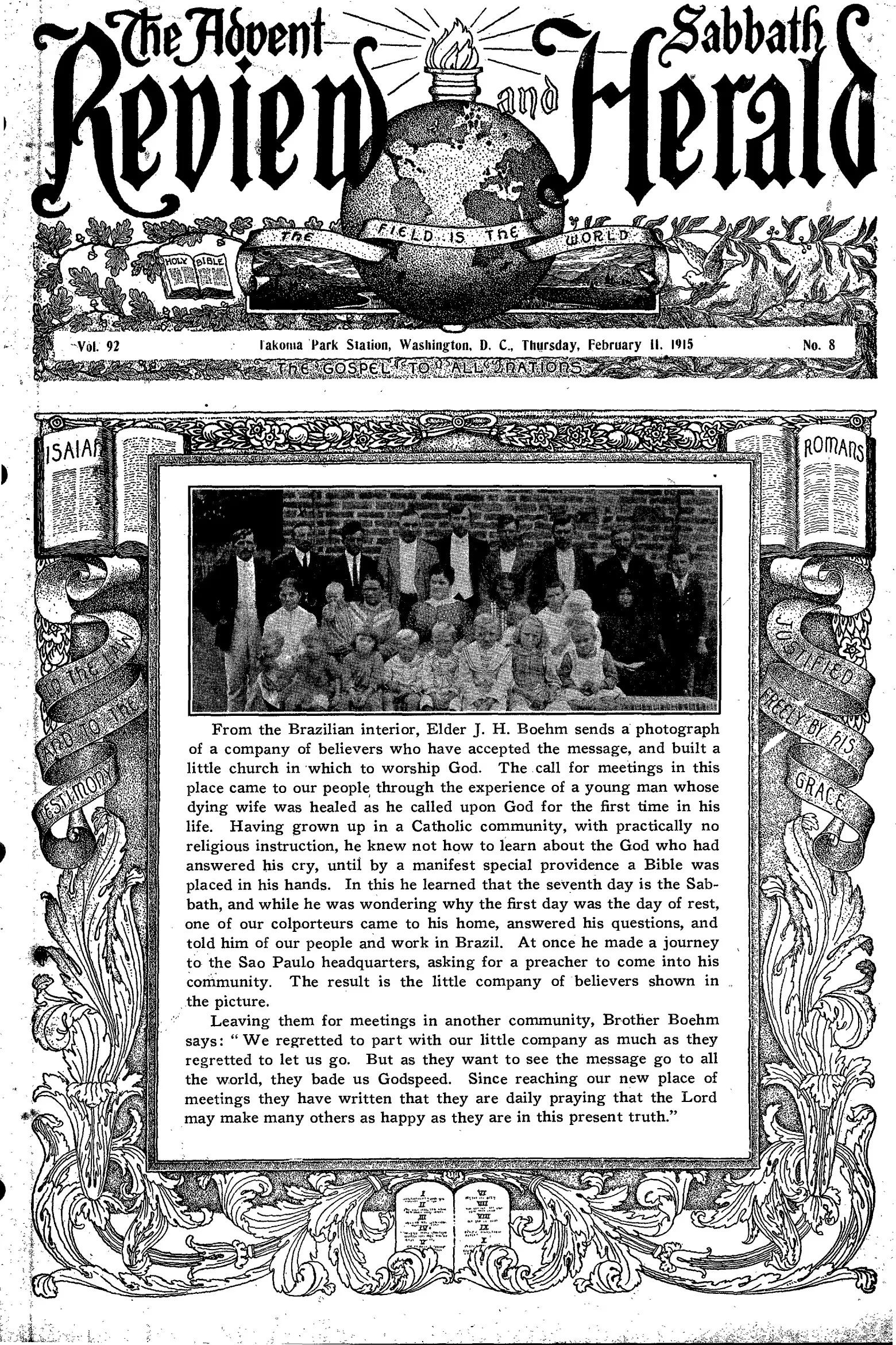 Vol. 92, No. 8.