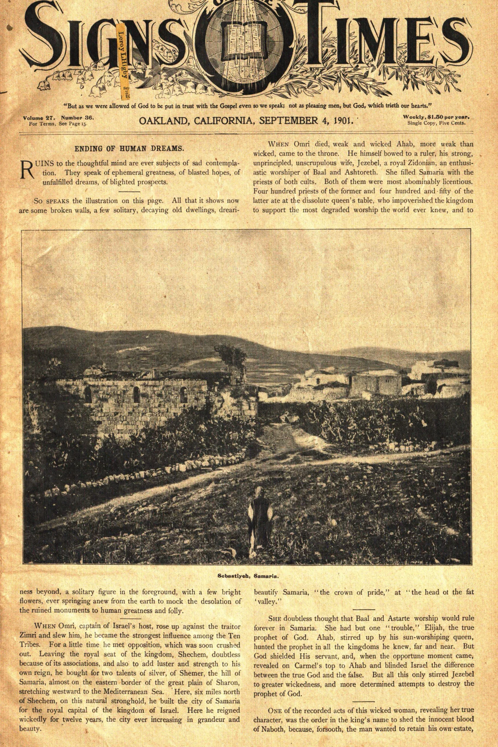 Vol. 27, No. 36.