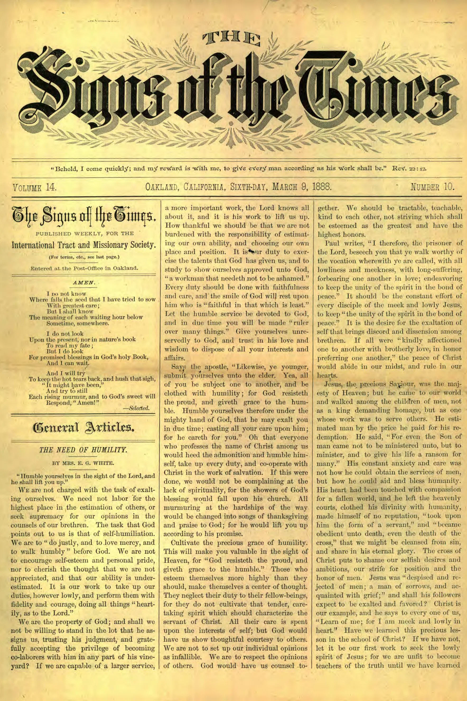 Vol. 14, No. 10.