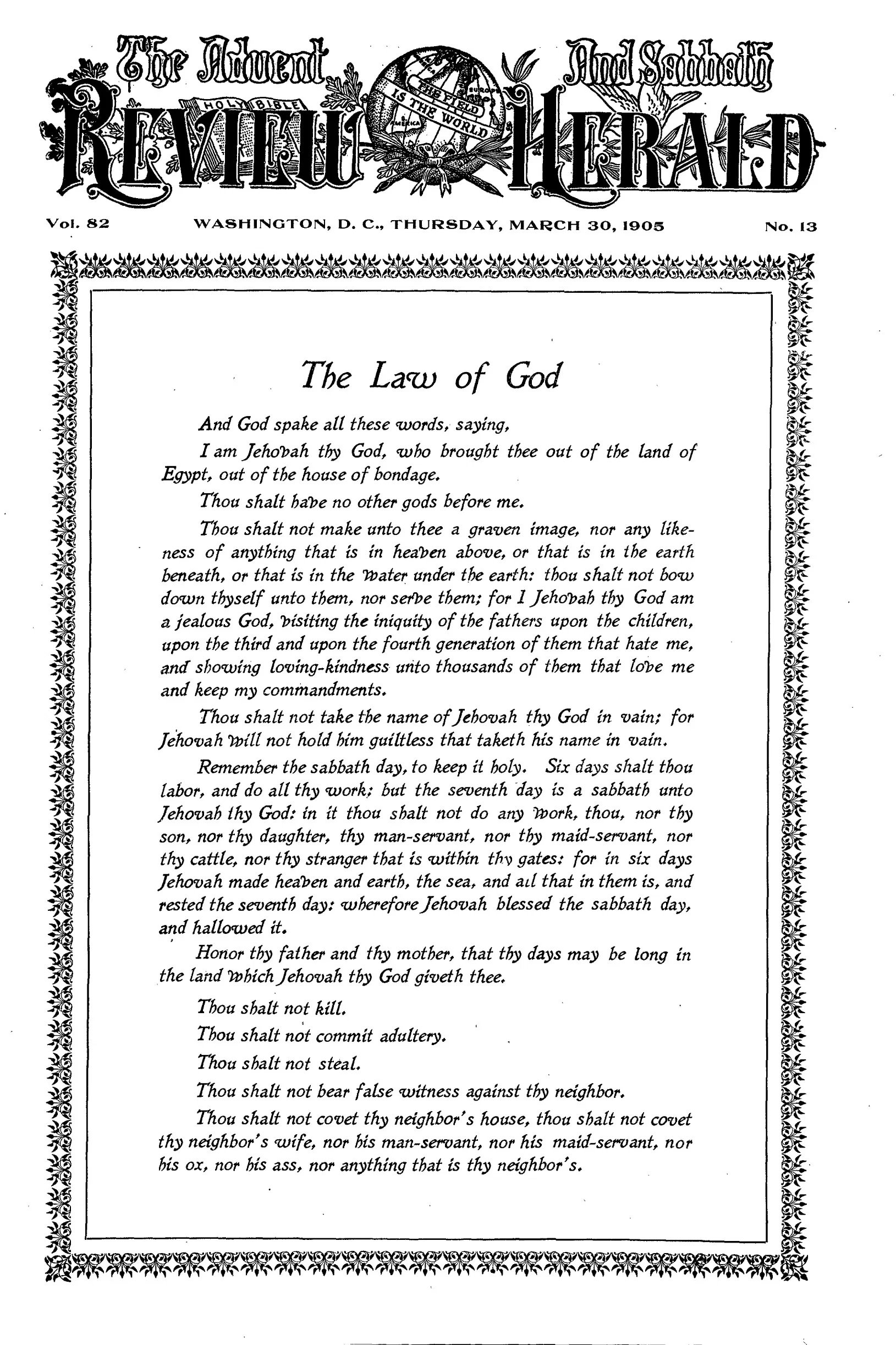 Vol. 82, No. 13.