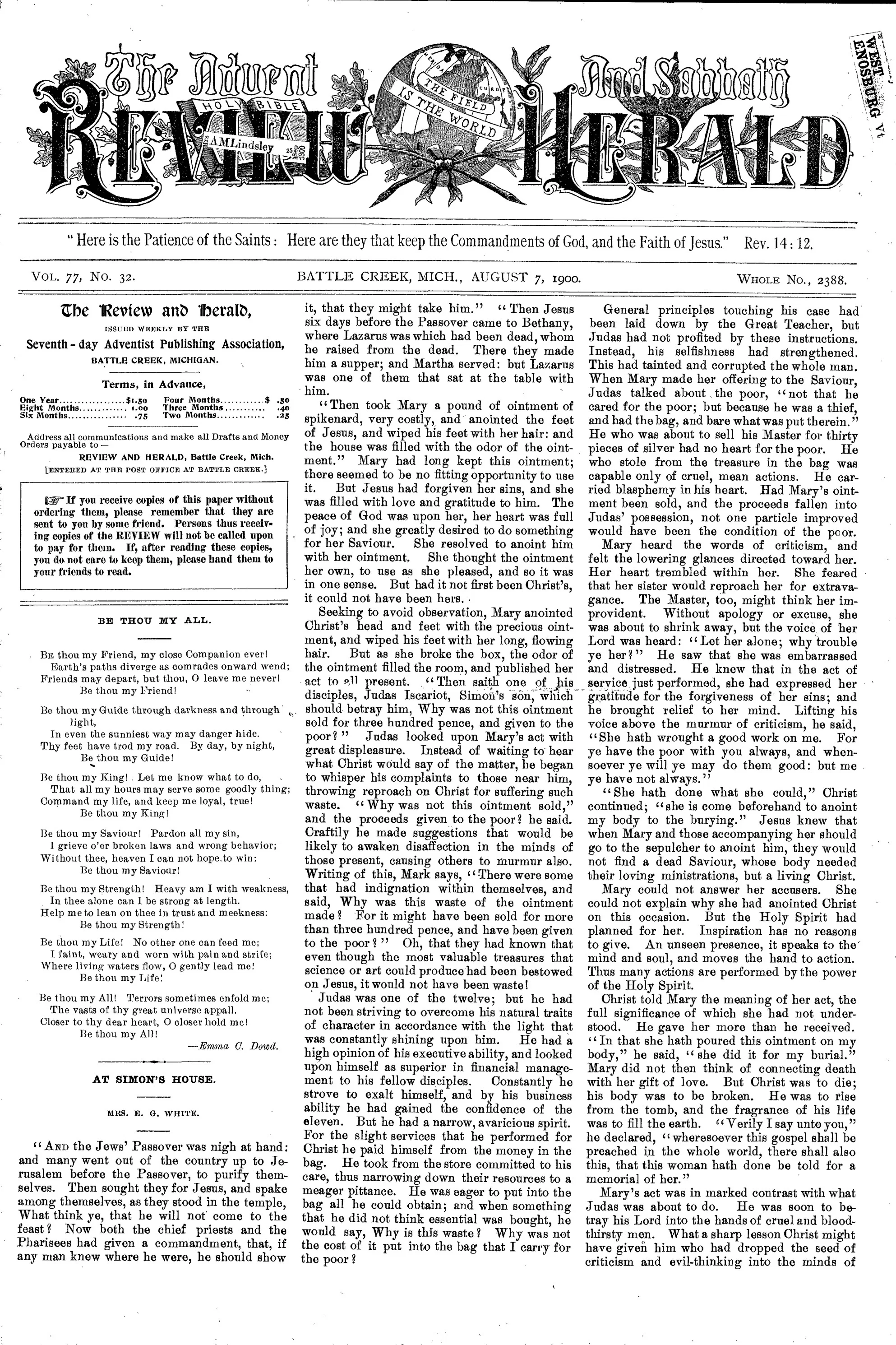 Vol. 77, No. 32.