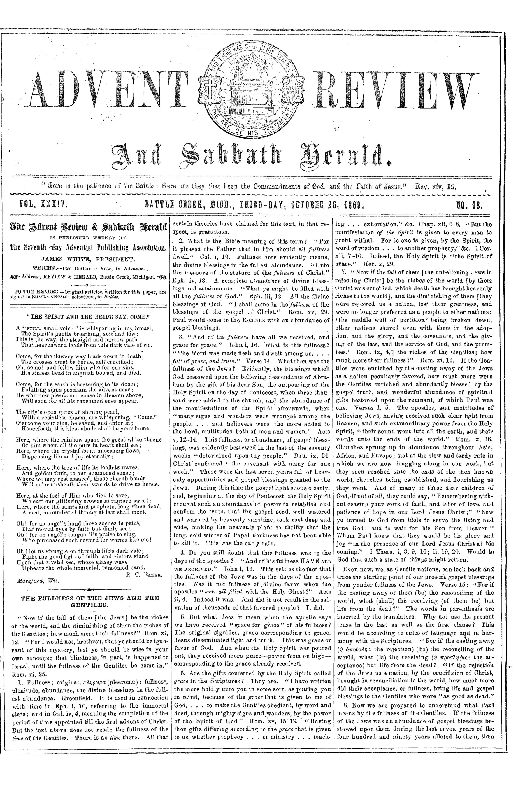 Vol. 34, No. 18.