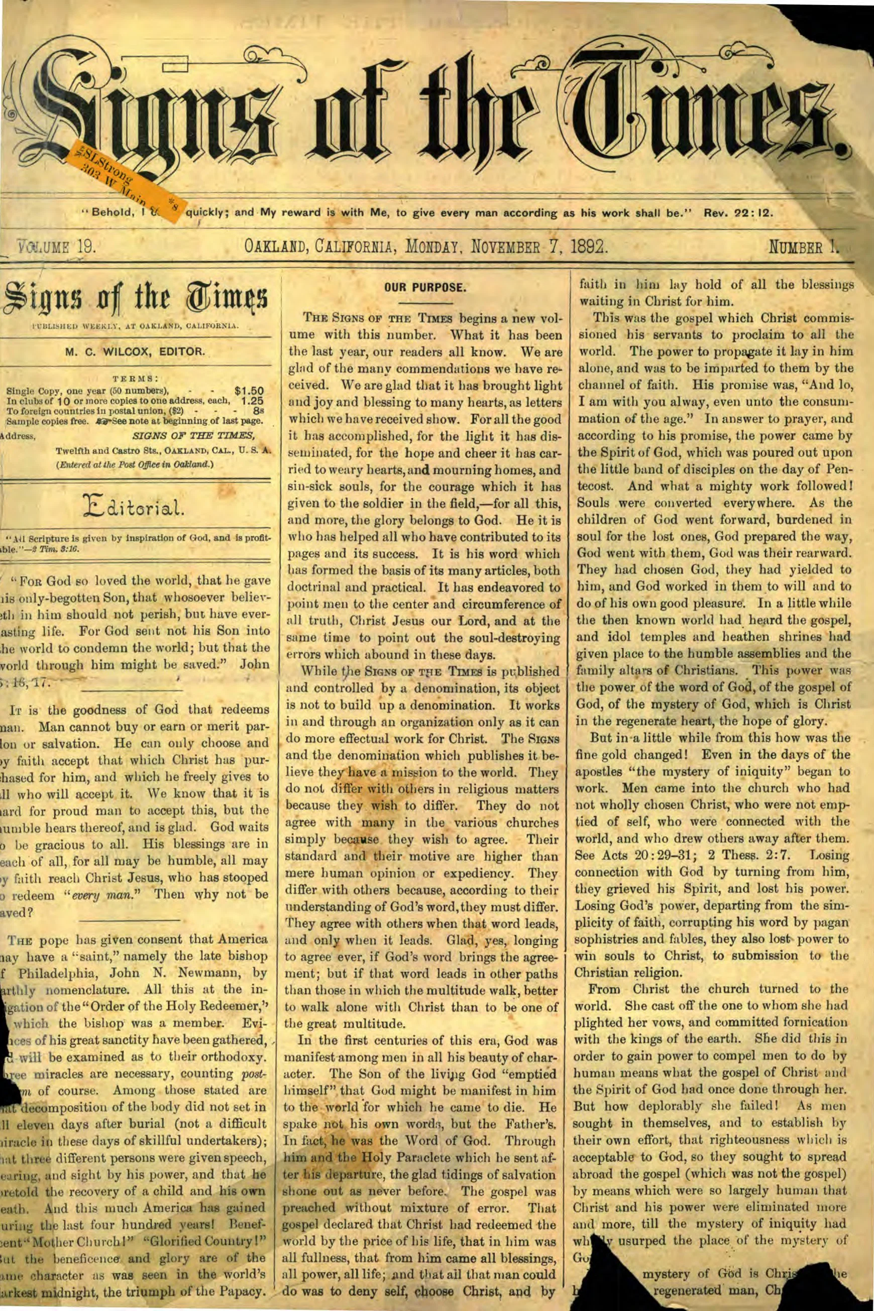 Vol. 19, No. 1.