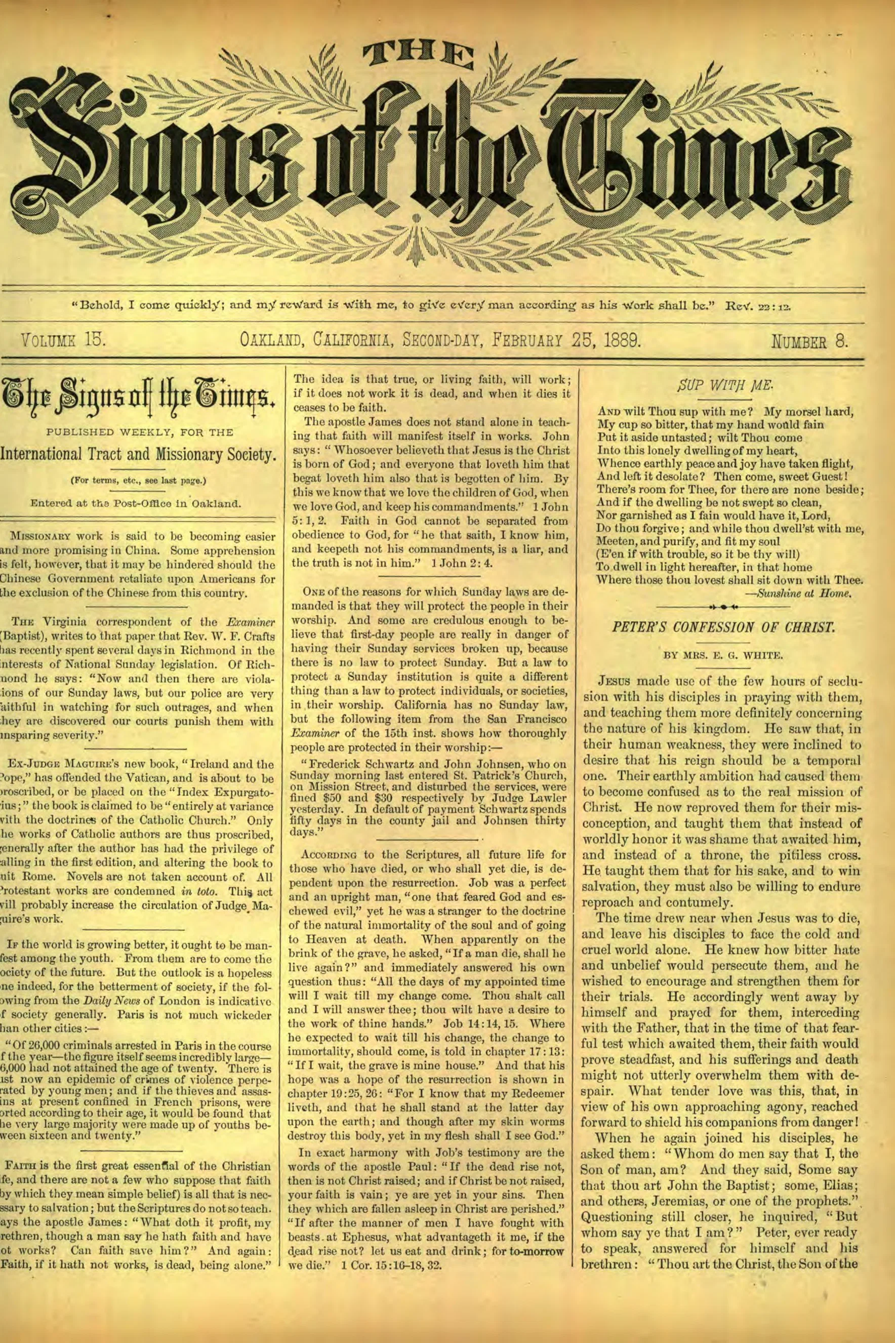 Vol. 15, No. 8.