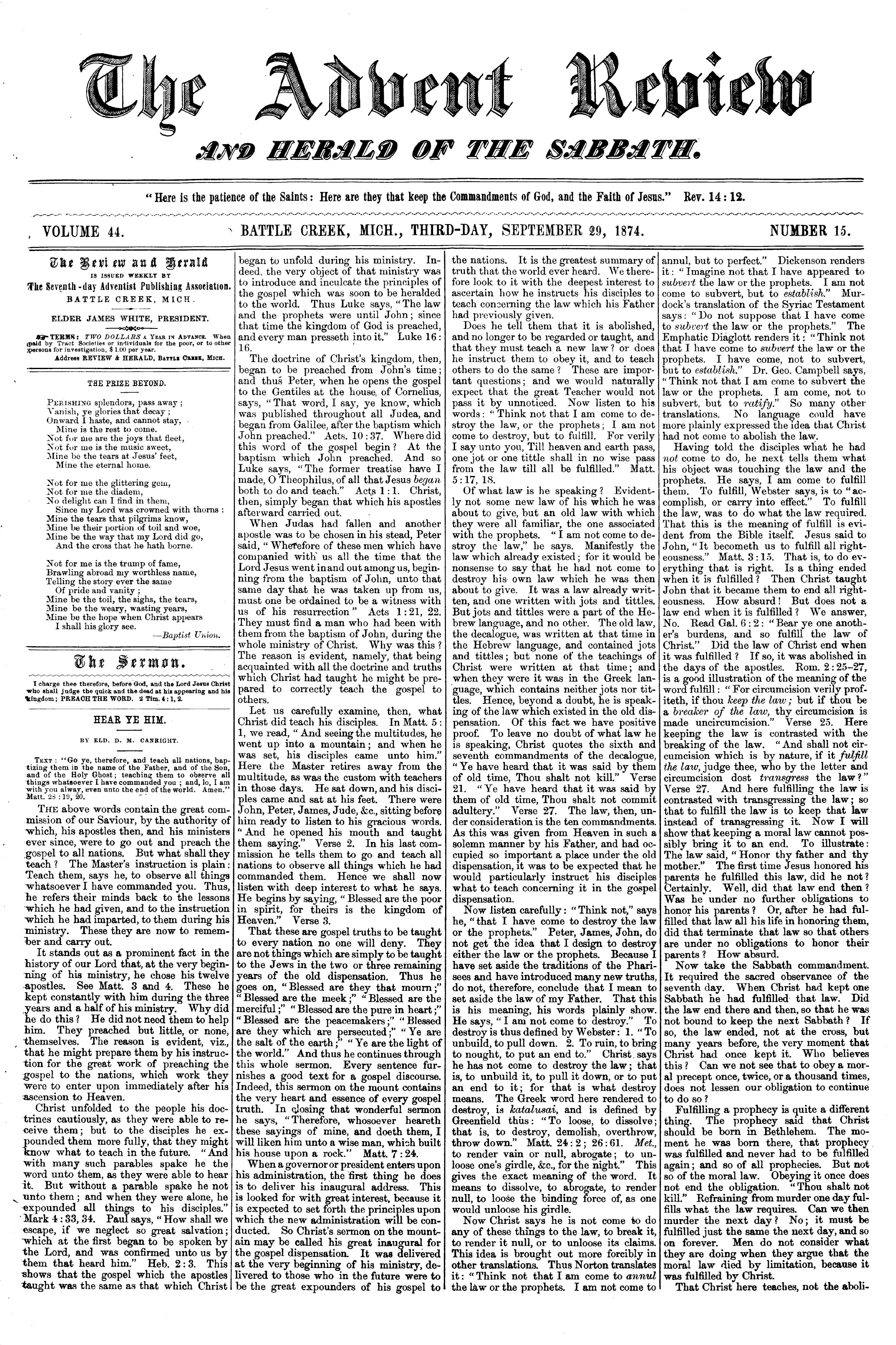 Vol. 44, No. 15.