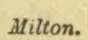 A portrait of Milton.