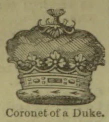 An ornate coronet with a cushioned top and decorative fleurons.
