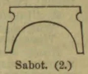 An outline drawing of a sabot, or wooden shoe.