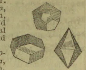 Three shaded geometric solids are shown: a hollow polygonal prism, a notched block, and a diamond-shaped solid.