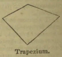 A four-sided trapezium is shown.