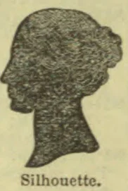 A dark silhouette of a person in profile facing left.