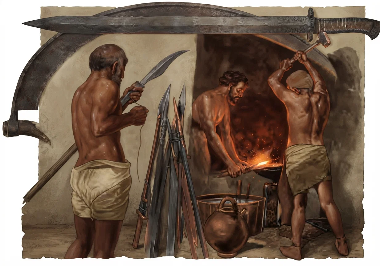 Proclaim ye this among the Gentiles: Prepare war, wake up the mighty men, let all the men of war draw near; let them come up; beat your plowshares into swords, and your pruning-hooks into spears; let the weak say, I am strong. Joel 3:9, 10.