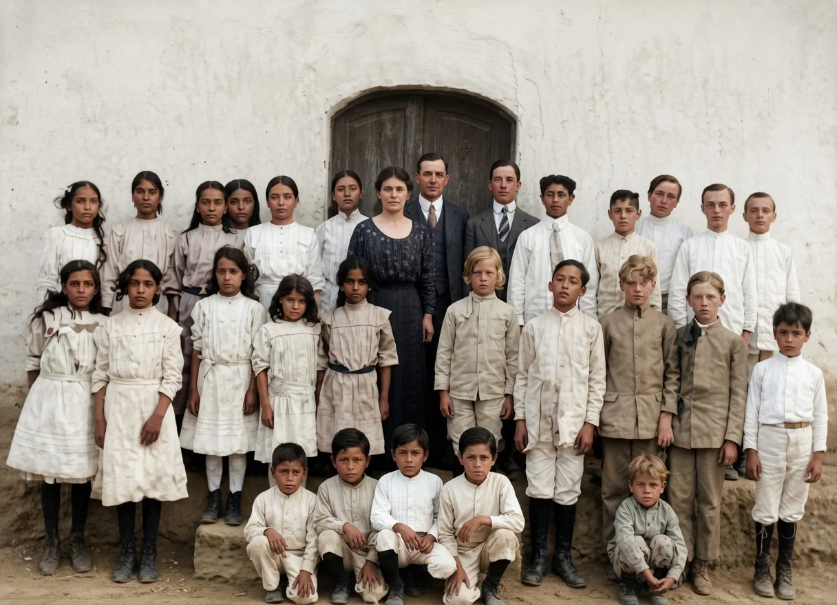 SCHOOL AT SIGUATEPEQUE, HONDURAS, CONDUCTED BY KARL J. SNOW AND WIFE