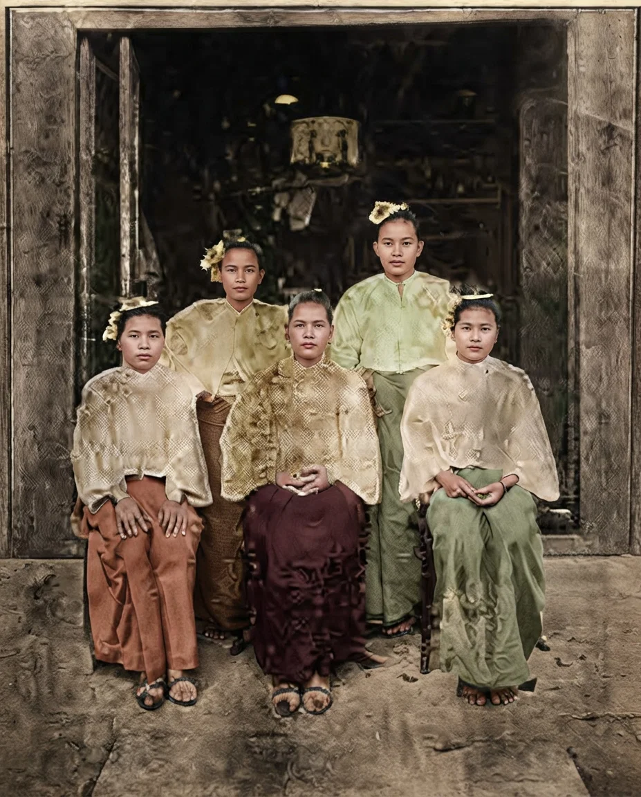 A Group of Burmese Girls.