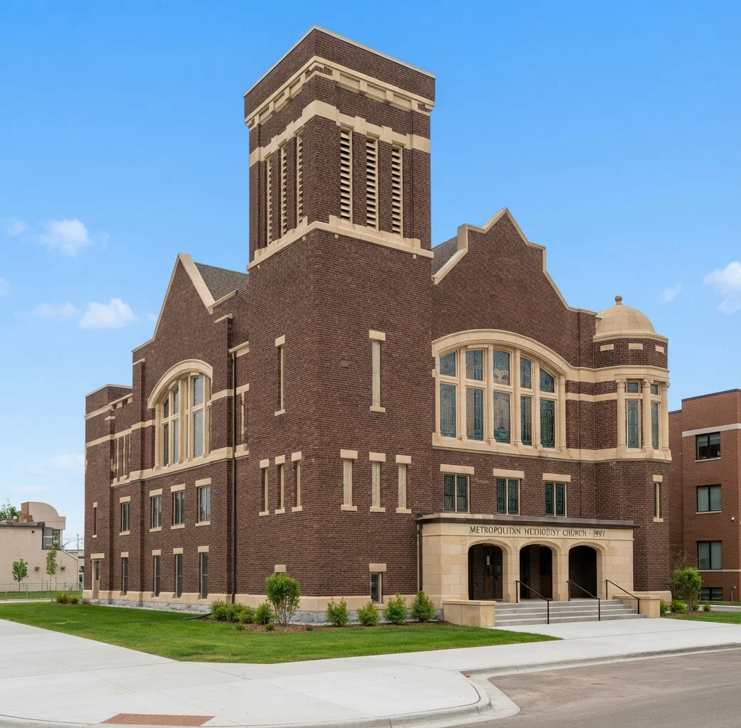 Metropolitan Methodist Church, Regina, before the tornado