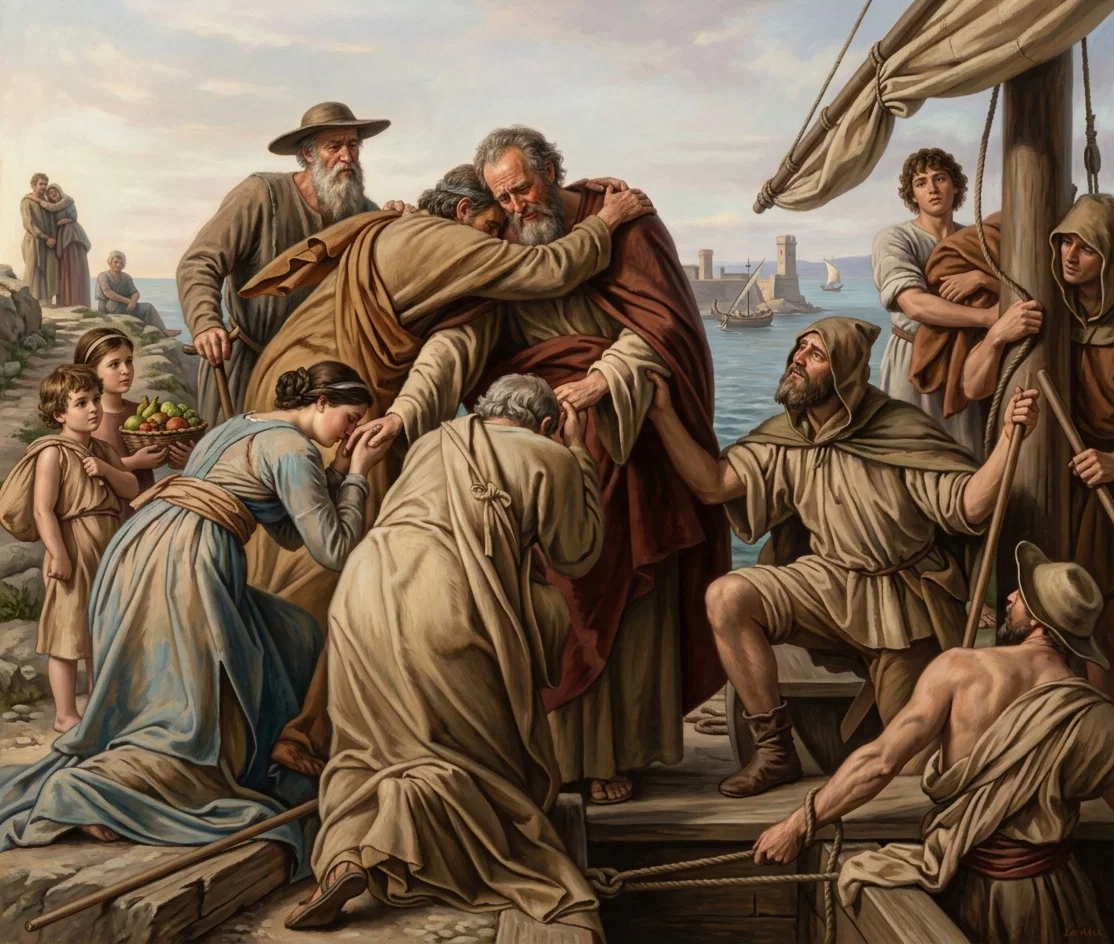PAUL'S FAREWELL TO THE ELDERS OF EPHESUS.