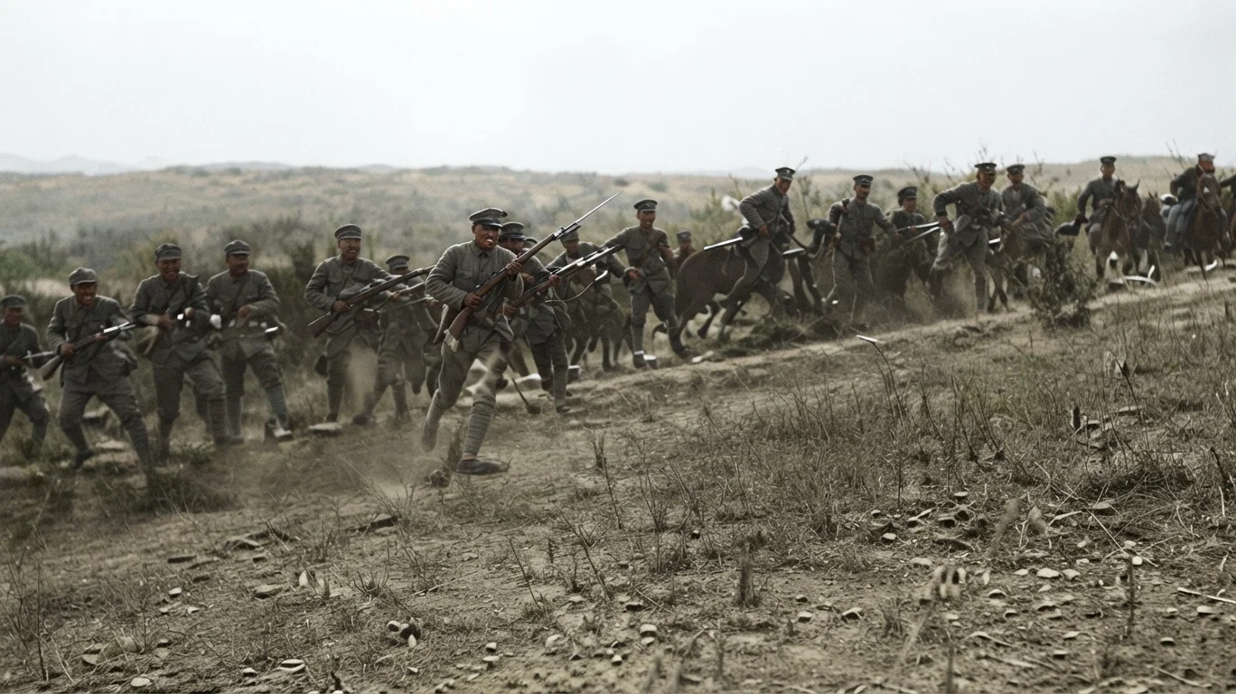 Rebels charging Purple Hill, Nanking