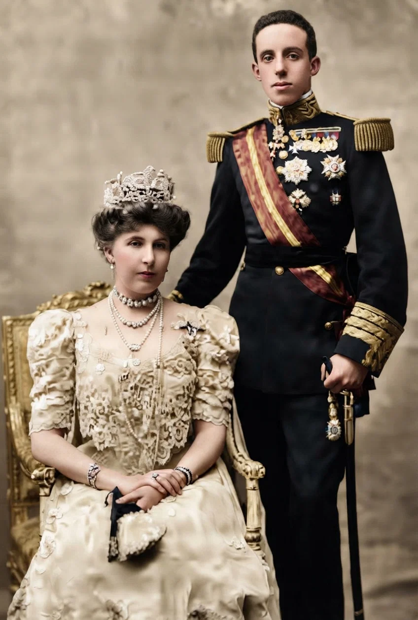 King Alfonso and Queen Victoria