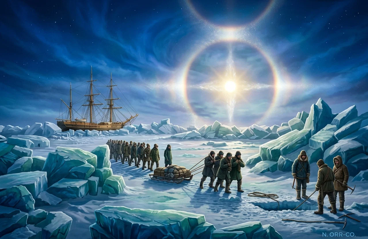 A Scene in the Northern Regions.