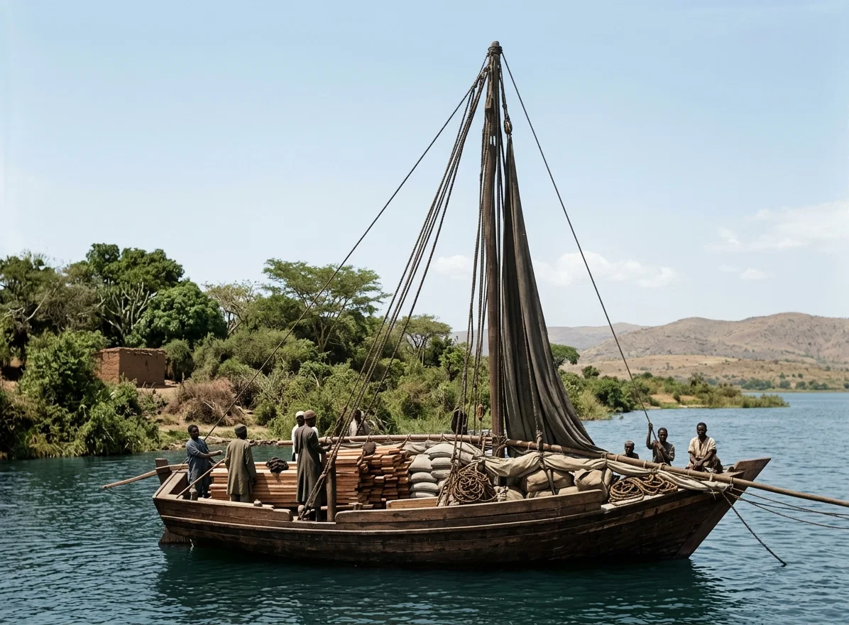 MISSION BOAT "HEROLD," USED AT VICTORIA NYANZA MISSION, EAST AFRICA