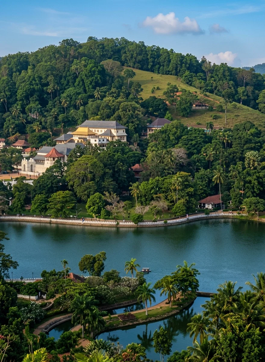 A View in Kandy, Ceylon