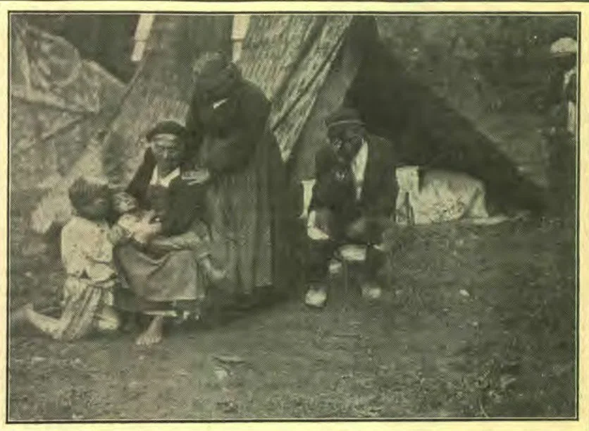 A Forlorn Family Rendered Homeless by the Earthquake.