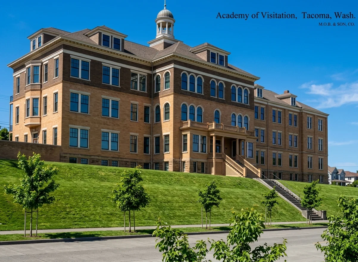 “The Academy of Visitation,” Tacoma, Wash., where Marjory Rieman was placed by her mother, and where she was afterward induced to become a nun.