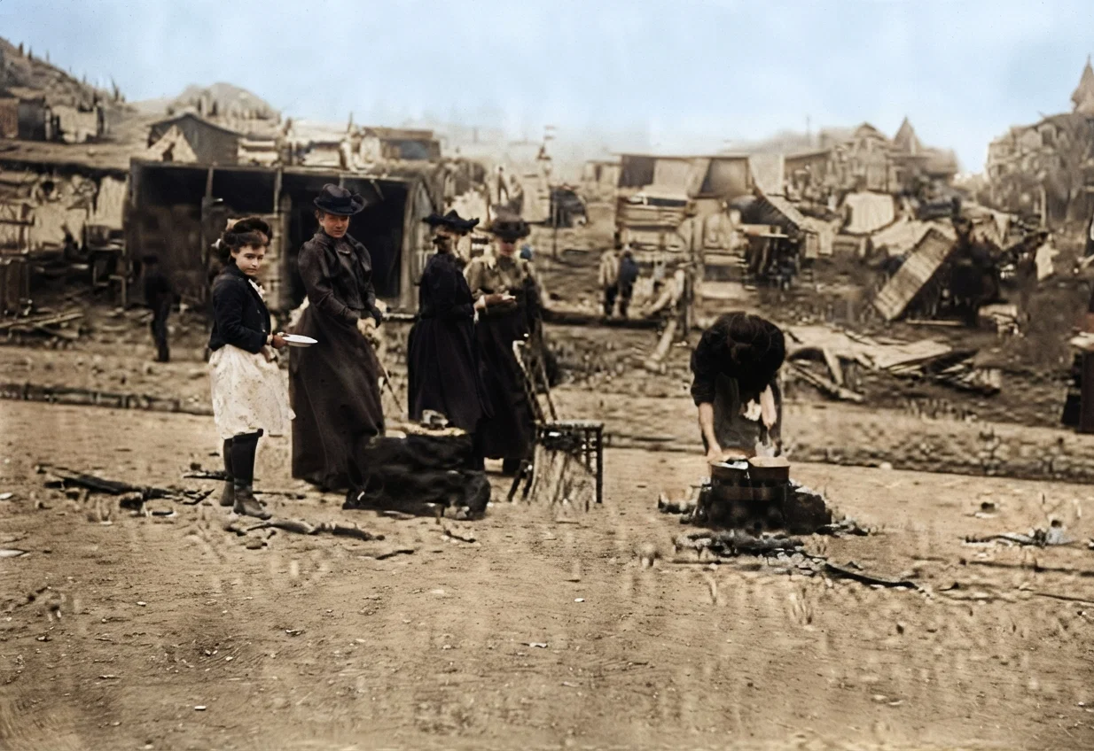 A Typical Scene in San Francisco after the Fire