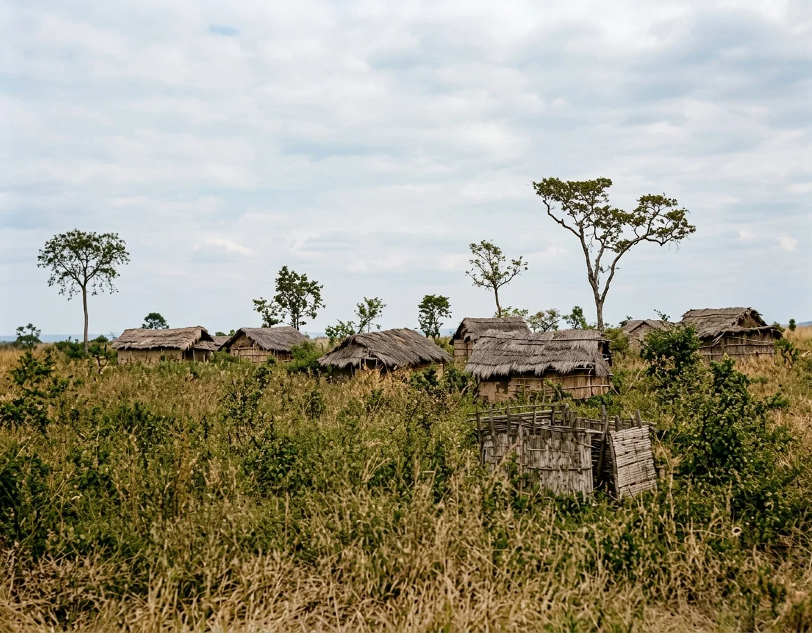NATIVE VILLAGE, BRITISH CENTRAL AFRICA