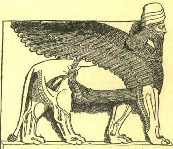 Assyrian Man-Headed, Eagle-Winged Lion.