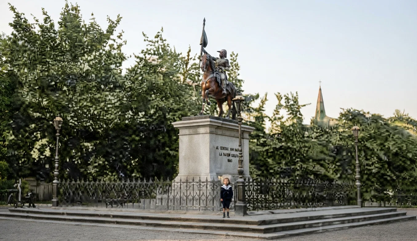 On the Alameda, San Martin in Santiago, Chile.