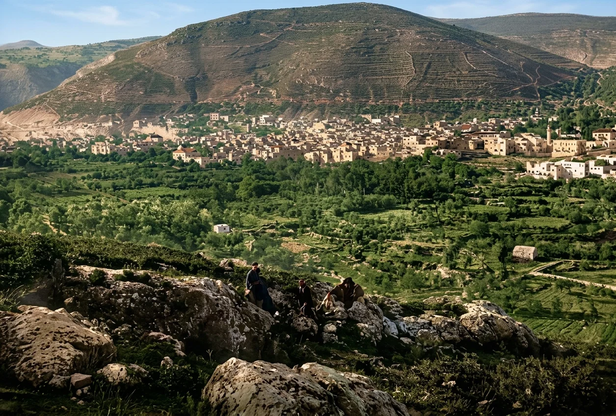 NABLUS (Ancient Shechem) AND MT. GERIZIM.