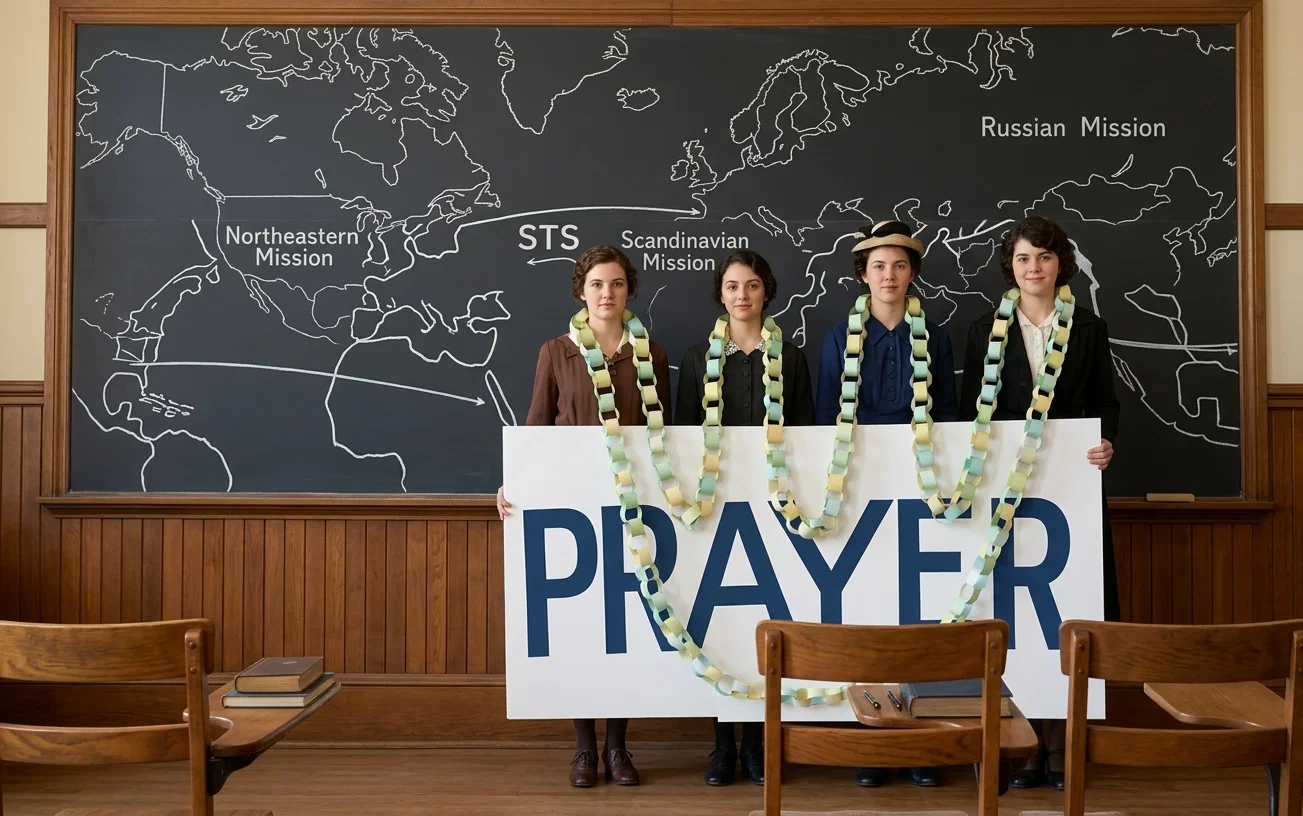 ONE HUNDRED DOLLARS AND MORE HARVESTED BY THESE FOUR GRAYSVILLE STUDENTS. DURING WEEK OF PRAYER