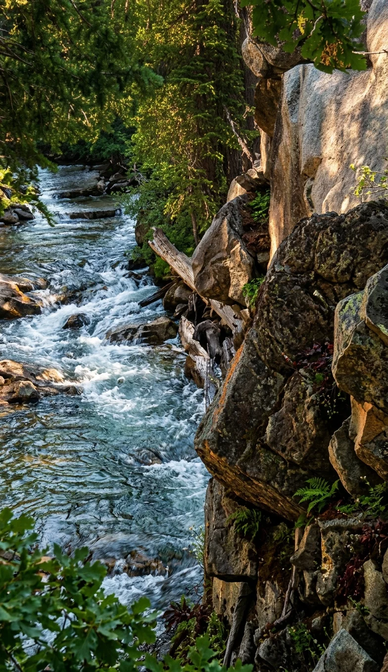 A TYPICAL STREAM IN CALIFORNIA
From "The Four-Track News."