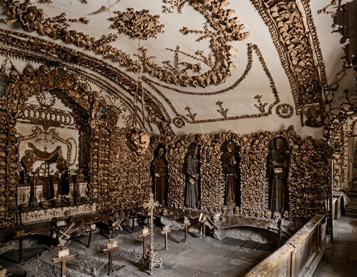 THE CATACOMBS OF THE CAPUCHINS, ROME.