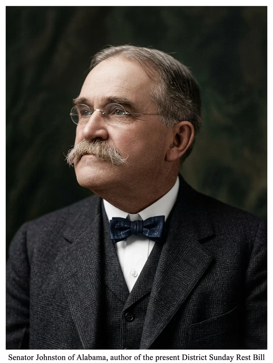 Senator Johnston of Alabama, author of the present District Sunday Rest Bill