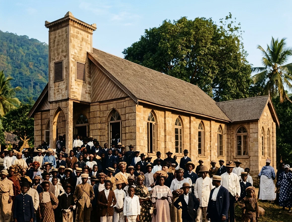 THE CHURCH BUILDING DEDICATED AT SIERRA LEONE