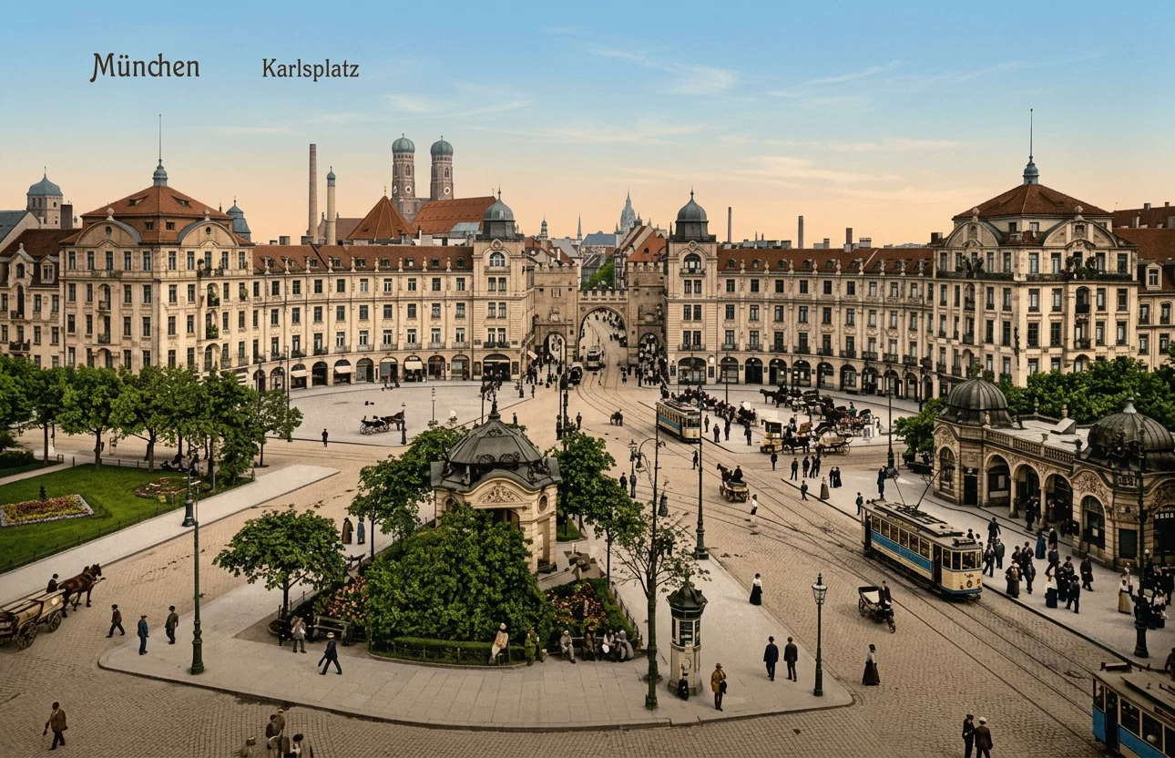 A VIEW IN MUNICH, BAVARIA