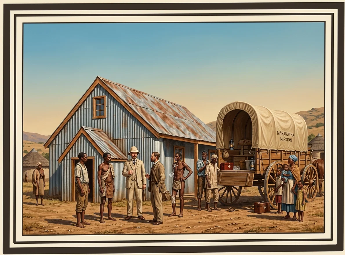 MEDICAL MISSIONARY WITH HIS WAGON