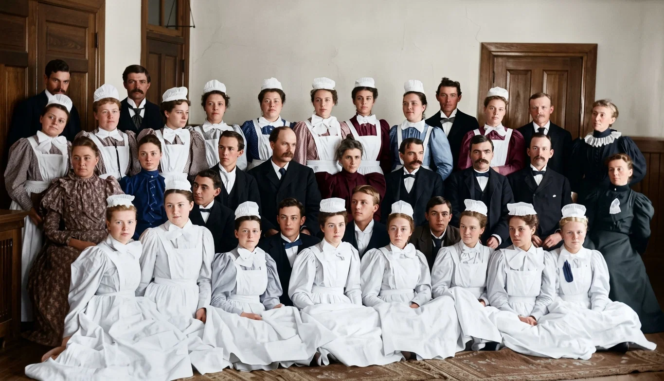 THE COLORADO SANITARIUM NURSES AND THEIR INSTRUCTORS.