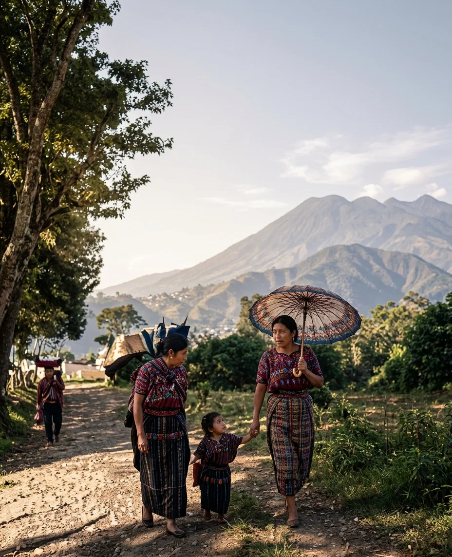INDIANS TAKING THEIR PRODUCE TO THE GUATEMALA MARKET