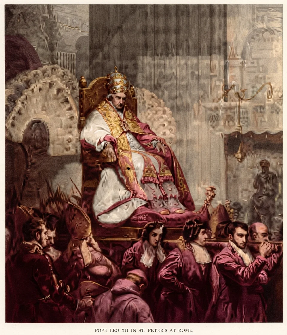 POPE LEO XII IN ST. PETER'S AT ROME