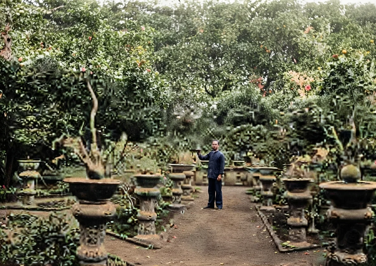 A Chinese Dooryard, Honolulu.