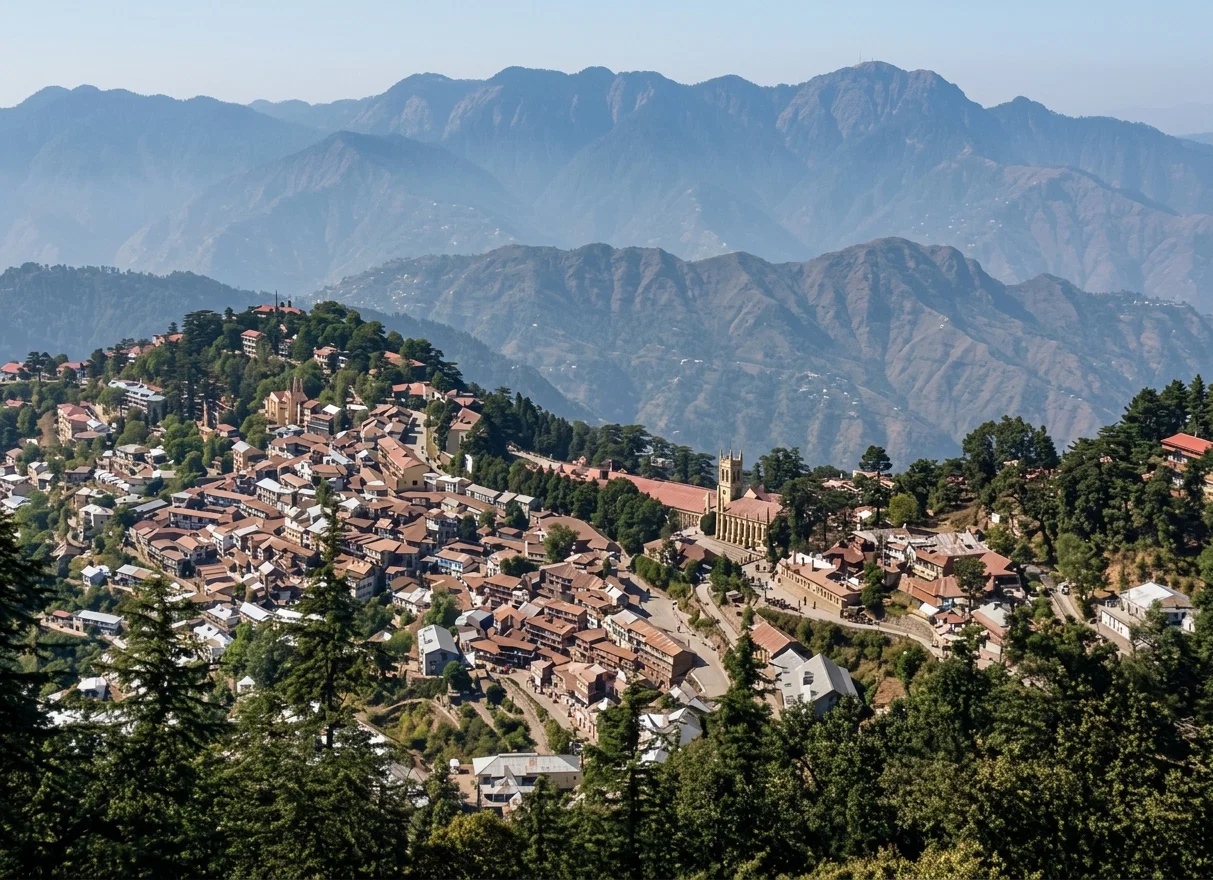 A GENERAL VIEW OF SIMLA, THE SUMMER SEAT OF THE GOVERNMENT OF INDIA