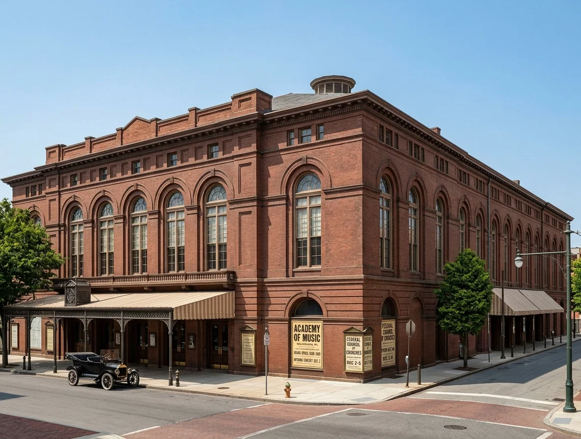 American Academy of Music, Philadelphia, where the opening meeting was held.