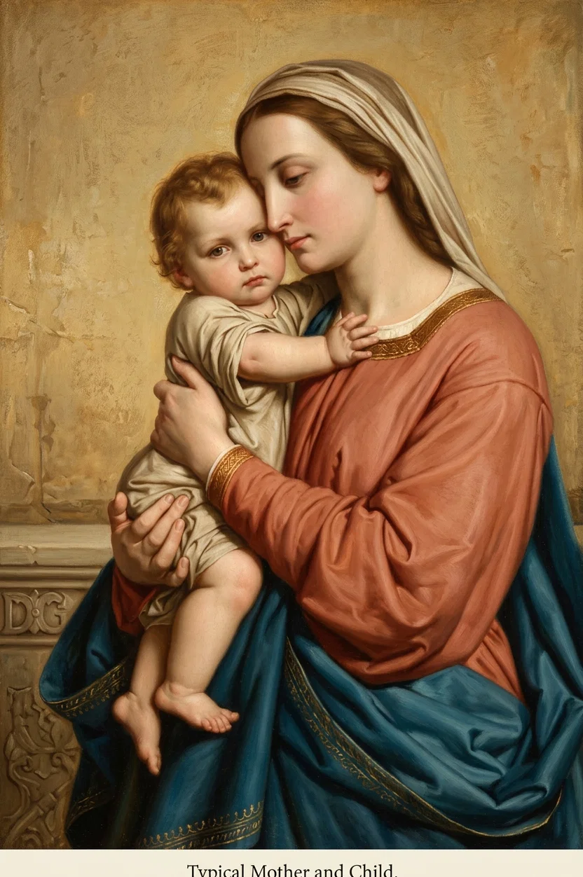 Typical Mother and Child.