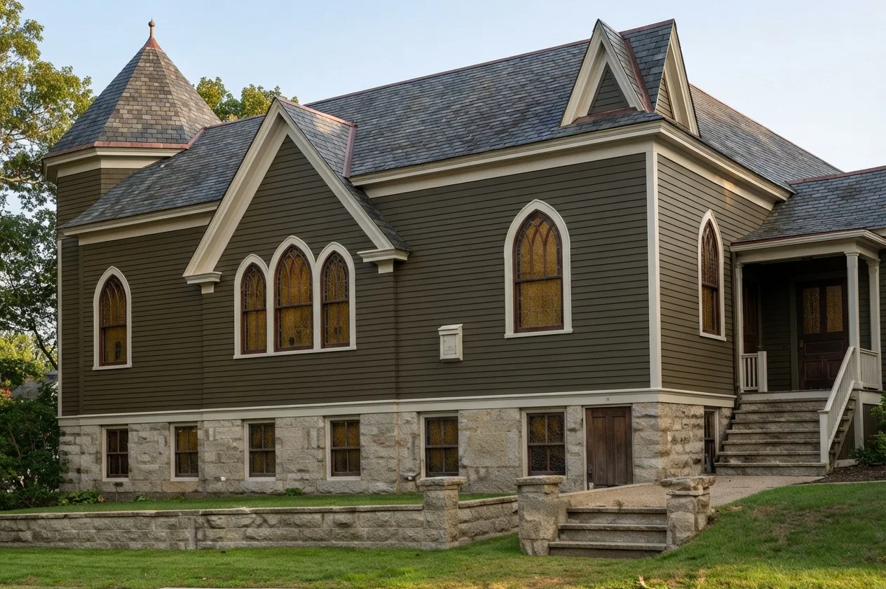 PAWTUCKET, RHODE ISLAND, SEVENTH-DAY ADVENTIST CHURCH JUST COMPLETED